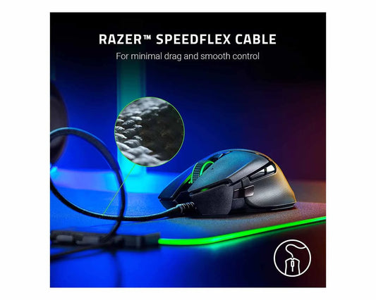 Razer Basilisk V2 Wired Gaming Mouse — 20,000 DPI Focus+ Optical Sensor, 11 Programmable Buttons & Customizable Scroll Wheel Resistance ( Open Box )