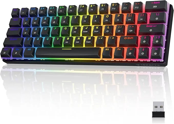 Tezzare TK63 Wireless RGB Mechanical Gaming Keyboard