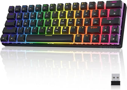 Tezzare TK63 Wireless RGB Mechanical Gaming Keyboard