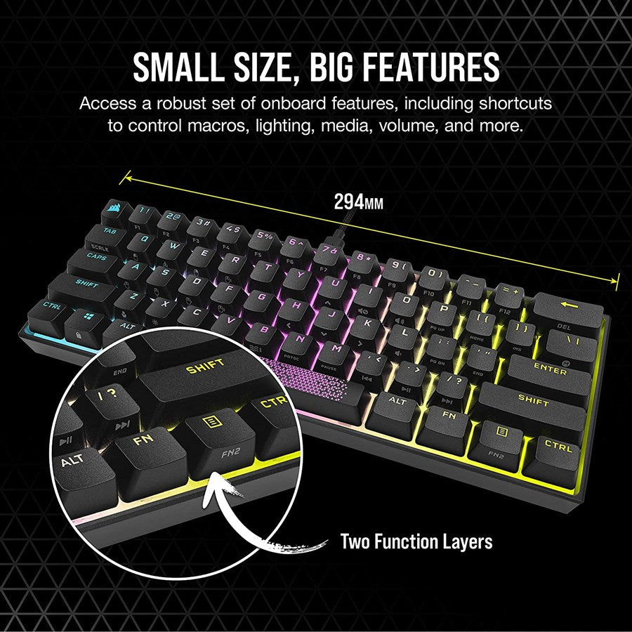 Corsair K65 Mini 60% Mechanical Gaming Keyboard ( Open Box )