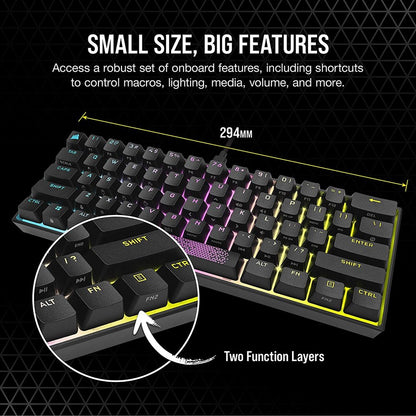 Corsair K65 Mini 60% Mechanical Gaming Keyboard ( Open Box )